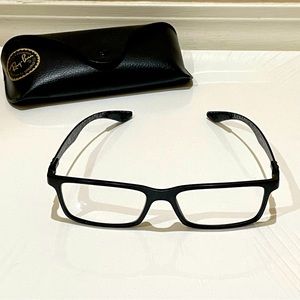 Black Ray Ban Glasses w Clear Lenses MODEL CODE RB8901 5263 55-17 Case Included